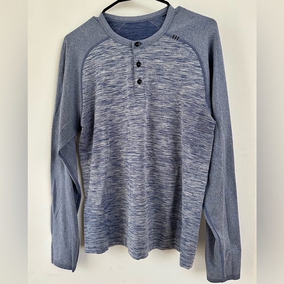 Lululemon Men’s Henley Size S Blue - Picture 1 of 5